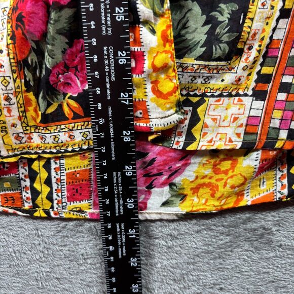 Gitano Women Top Vintage Y2K 90s Button Up Semi-Sheer Ruffle Patchwork 20W J112 - Picture 8 of 10